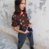 Monchihichi- TShirt en jersey de laine imprimé