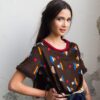 Monchihichi- TShirt en jersey de laine imprimé
