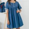 Aohime- Robe en jeans