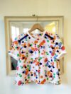 Confetti- Blouse en doupion imprimé