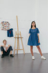 Aohime- Robe en jeans