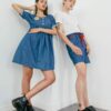 Aohime- Robe en jeans