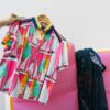 波の上* - Chemise en coton imprimé