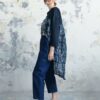 うねり*- Jeans brut à taille élastiquée