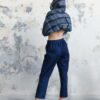 うねり*- Jeans brut à taille élastiquée