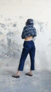 うねり*- Jeans brut à taille élastiquée