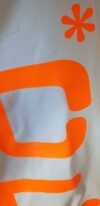 空* T-shirt imprimé néon orange