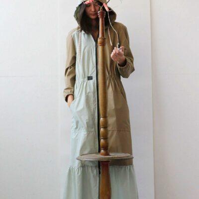 IMG_0061 リーフノイズ* - Parka longue bi-matière