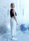 雪山* - Pantalon large transparent