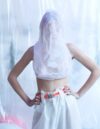 雪山* - Pantalon large transparent