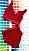 ルビー* Ensemble brassière culotte en maille