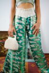 Pantalon fluide imprimé  まんじ*