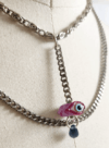 Collier balancier, perle œil, 天使の目*