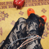 Robe longue en guipure de coton,  黒い龍*